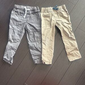 Cat & Jack Kids Gray and Tan Casual Pants